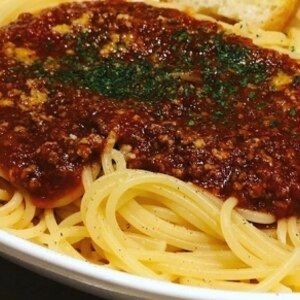 お手軽！ミートソーススパゲッティ